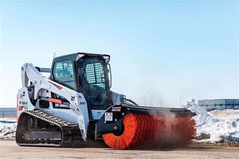 power angle broom skid steer|bobcat 52 inch angle broom.